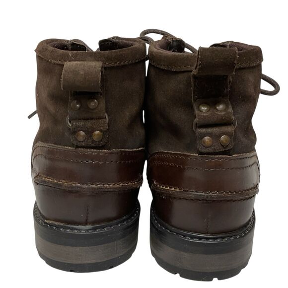  Design Men\'s Size 5 Brown Leather‎ Lace Up Ankle Boots